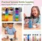16 Pcs Clear Plastic Bottles Empty Sensory Bottles with Caps (Black Lid)